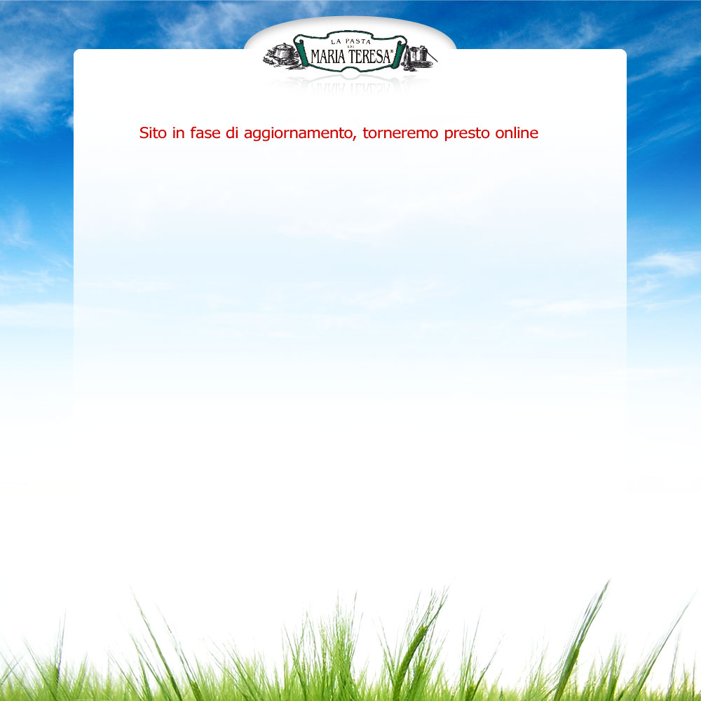 Sito in fase di aggiornamento